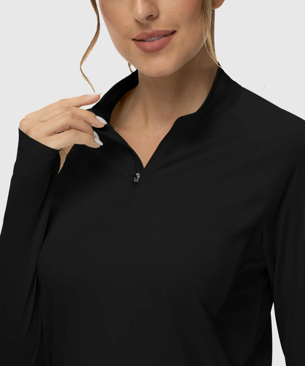 Women's Quarter Zip Sun Protection Garment