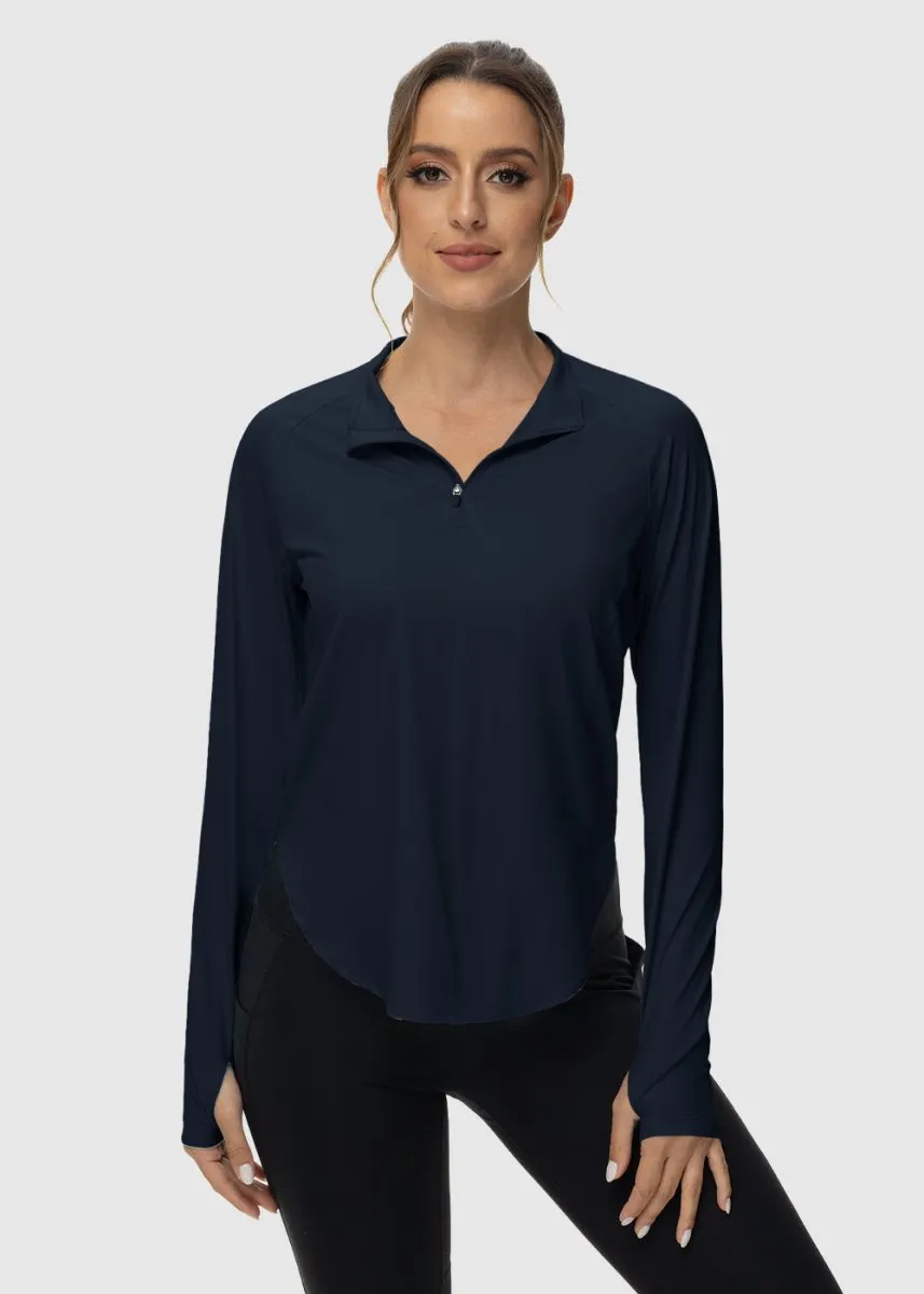 Women's Quarter Zip Sun Protection Garment